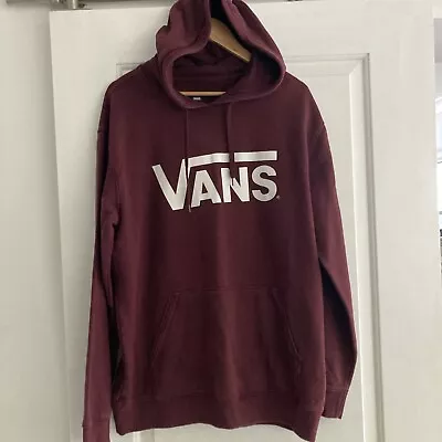 Buy Vans Men's Graphic Pullover Hoodie, Maroon Size, Xl • 14.99£