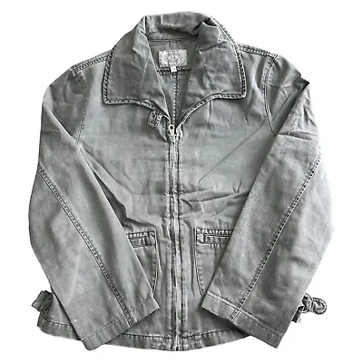 Buy Armani Jeans Denim Jacket Full Zip Regular Made In Italy Grey Womens Uk14 • 24.99£