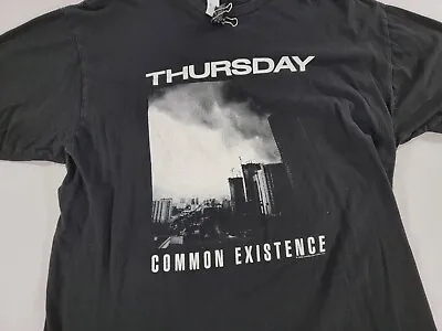 Buy Thursday Common Existence Shirt Concert Tour Men's Sz XL Black Tultex Rock 2009 • 30.21£