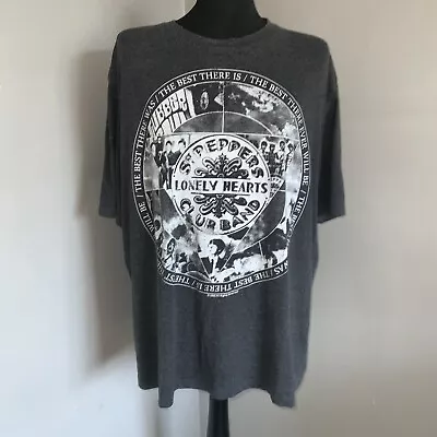 Buy Sgt Peppers Lonely Hearts Club Band T’shirt 2XL Grey Beatles T’shirt • 9.99£