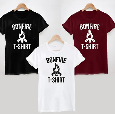 Buy BONFIRE T-SHIRT - COOL FUNNY LADIES AND MENS Guy Fawkes Fireworks Drink Party • 13.15£