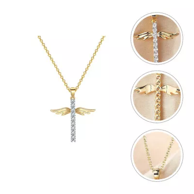 Buy  Cross Necklace Diamond For Men Sterling Silver Jewelry Unique • 4.98£