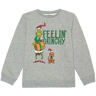 Buy The Grinch Sweatshirt Shirt Boys Christmas Holiday Sz 8-16 Kids Holiday NWT NEW • 24.05£
