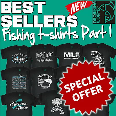 Buy Men's Fishing T Shirts Love Fish The Perfect Gift Funny Gift Birthday T Shirt 1 • 14.95£