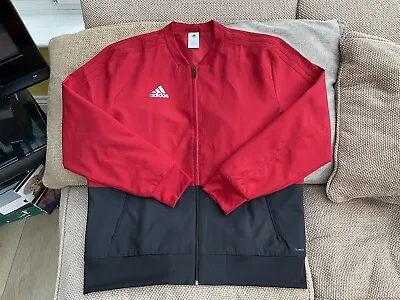 Buy Adidas Red And Black Track Jacket Size XL Brand New Without Tags Mint Condition • 30£