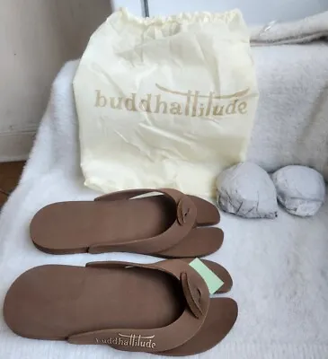 Buy Buddhallitude Flip Flops For Bath Size 42-44 Eur,brown Colour, Unisex • 9.99£