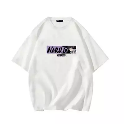 Buy Anime Naruto Pure Cotton Short Sleeved T-shirt Men's Summer Student Fashion Bran • 29.70£