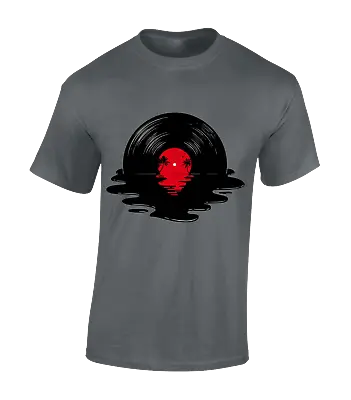 Buy Melted Vinyl Mens T Shirt Record Music Dj Rave Acid House Dance 80's 90's Top • 7.99£