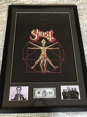 Buy Ghost Band Popestar 2017 Tour T-shirt Tobias Forge Signed Autograph Dollar Bill • 495£