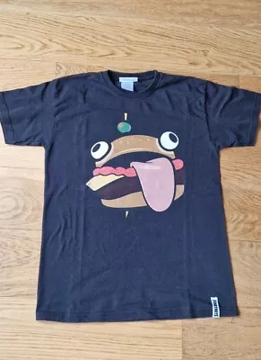 Buy Fortnite Durr Burger Black T-shirt For Boys 11-12 Years • 6.64£