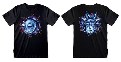 Buy Official Rick And Morty - Chrome Effect (front & Back) T-shirt • 14.99£