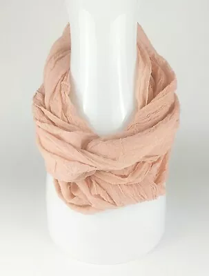 Buy Stylish Infinity Loop Scarf, Light Pink- Simple And Sophisticated! • 5.90£