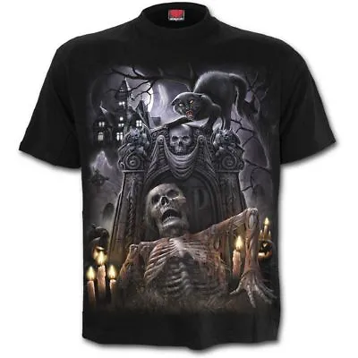 Buy Spiral Direct LIVING DEAD Mens Biker/Rock/Skull/Reaper/Zombie/T Shirt/Clothing • 14.45£