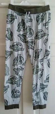 Buy Boys Jurassic Park Dinosaur Grey Pyjama Bottoms Trousers SIze Age 7-8 Years • 4.95£