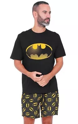 Buy Men's Batman Character Cotton SHORT Pyjamas Sizes M To 2XL Mens Pjs • 17.99£
