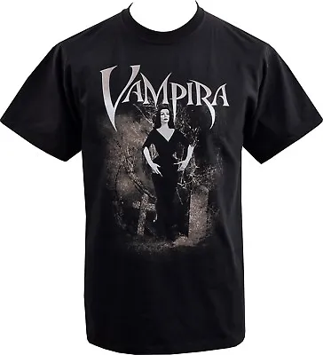Buy Mens Vampira T-Shirt Graveyard Vintage Gothic Horror Halloween Vampire S-5XL • 18.50£