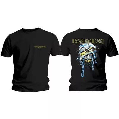 Buy Iron Maiden 'Powerslave Logo And Head' Black T Shirt - NEW • 15.49£