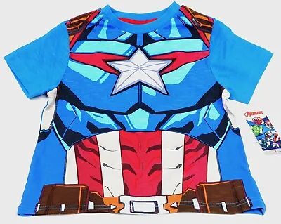 Buy Marvel Avengers - Captain America - Licensed Children's T-Shirt / Top . Cotton • 4.99£