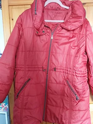 Buy Red Ladies Quilted Jacket Size 20 BNWOT • 8£