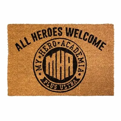 Buy My Hero Academia - 'All Heroes Welcome' Coir Door Mat - Licensed • 22.82£