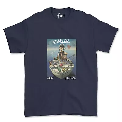 Buy Gorillaz T-Shirt Melancholy Hill Damon Albarn 2-D Graphic Streetwear T-Shirt • 20£