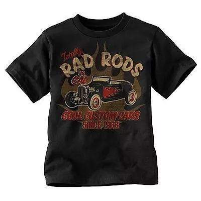 Buy  Rad Rods  Custom Cars T-Shirt  Boys Or Girls - Classic Rat Rod Car Show Antique • 15.75£