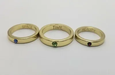 Buy Marvel The Avengers Infinity Stones Rings Gold Tn Time Space Reality Endgame War • 37.89£