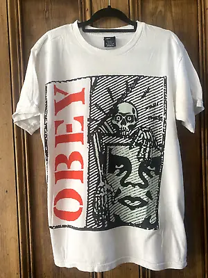Buy OBEY Shepard Fairey Skeleton Andre The Giant T Shirt - Small • 14.99£