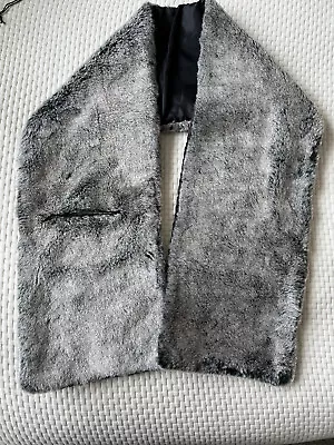 Buy Luxury GARDEUR Grey Faux Fur Scarf Collar • 16£