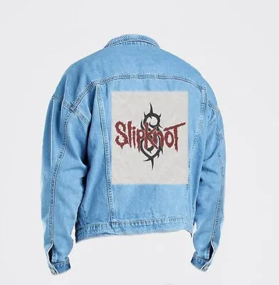 Buy Slipknot  - Denim Jacket Loose Wear Back Print S-XL Sizes • 22.99£