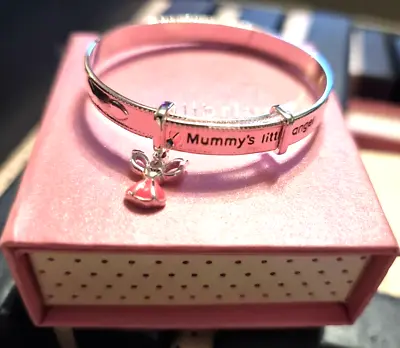 Buy Equilibrium Mummy's Little Angel Baby Girls Sentiment Bracelet Jewelry • 7.75£