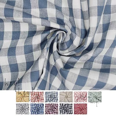 Buy 100% Cotton Gingham Fabric  3/8  (9mm X 10mm) Check Sewing Quilting Crafts • 1.50£