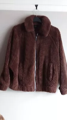 Buy Urban Outfitters Oversized Teddy Bear Jacket Dark Brown XS • 9.99£