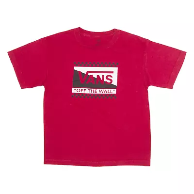 Buy VANS Womens T-Shirt Red L • 11.99£