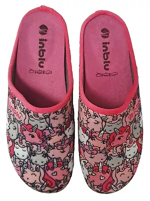 Buy Inblu Womens Clog Slippers Mule Slip On Comfort Outdoor Animal Hearts Padded • 14.95£