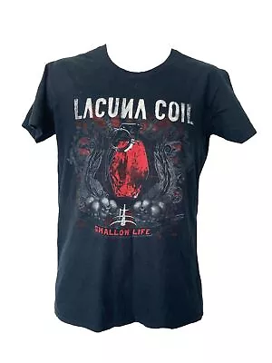 Buy Lacuna Coil -  Shallow Life 2010 Concert Tour T Shirt Men's Sz L • 29.99£