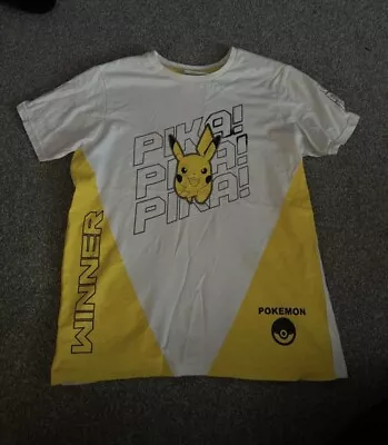Buy Kids Pokémon T-shirt 11-12 Years Pikachu Pika Shirt Sleeve Top Print • 6£