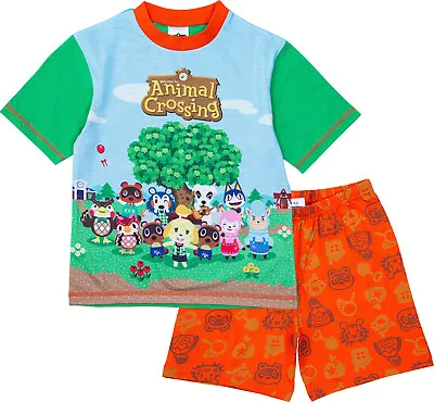 Buy Animal Crossing Boys Pyjamas, Short Summer Pyjamas Pjs, Official Merchandise • 5.95£