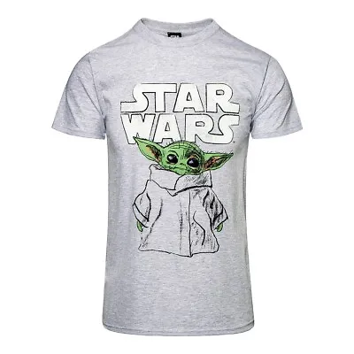 Buy Star Wars Mandalorian The Child Sketch T Shirt Official Baby Yoda NEW Size-Small • 9.95£
