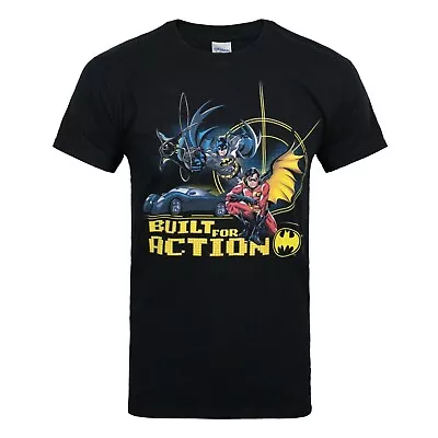 Buy Batman Mens Built For Action T-Shirt NS8377 • 10.18£