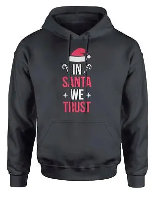 Buy IN SANTA WE TRUST CHRISTMAS Hood Parody Hoodie Comedy Xmas Jumper Gift • 19.47£