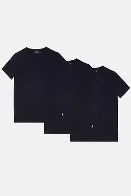 Buy BURTON 3 Pack Navy Crew Neck T-shirts • 17.50£