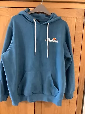 Buy Ellesse Blue  Hoody Womens With Front Pocket Pit To Pit 25 Inches Size UK 16 • 9.99£