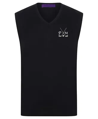 Buy Personalised Embroidered  Golf Tank Top Sleveless Jumper Pristine Finish • 27.99£