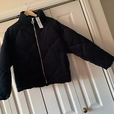 Buy Ladies Padded/Quilted Topshop Navy Cord Bomber Zipped Jacket,  14: BNWT • 19.99£