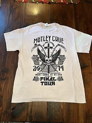 Buy Motley Crue T-shirt LRG Final Tour 2014 • 13.89£