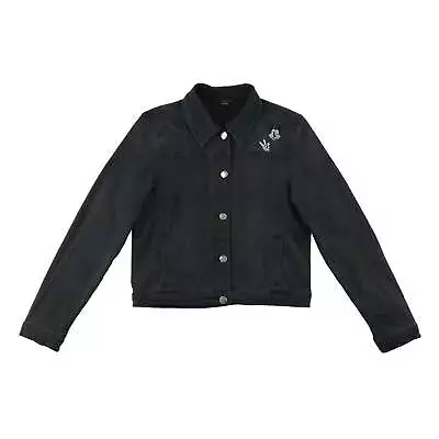 Buy Primark Denim Jacket 11-12 Years Charcoal Grey Disney Mickey Mouse • 7£