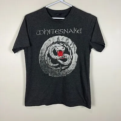 Buy Whitesnake Live Nation Grey Music Tour Band Cotton T Shirt Mens Large L • 15.52£