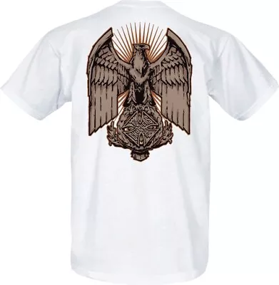 Buy WCC West Coast Choppers T-Shirt Eagle Chest White • 23.39£
