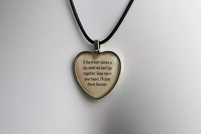 Buy Winnie The Pooh Necklace Heart Photo Jewellery Gift Birthday Xmas Quote Disney • 6.99£
